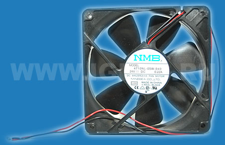 NMB Minebea Fan 2-wire no sensor .22A 24V Replaced by 4710KL-05W-B40-E00