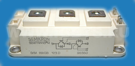Силовой модуль Semikron SKM200GB123D IGBT 200A 1200V