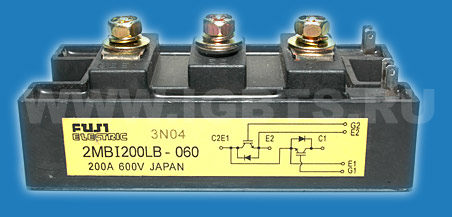 Fuji IGBT 2 in 1 Pack 200A 600V
