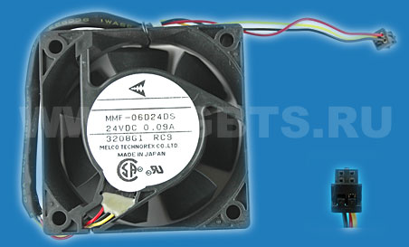 Melco Technorex Fan 3-wire with sensor .09A 24V Can be replaced by MMF-06D24DS-AC9 and MMF-06D24DM-AC4