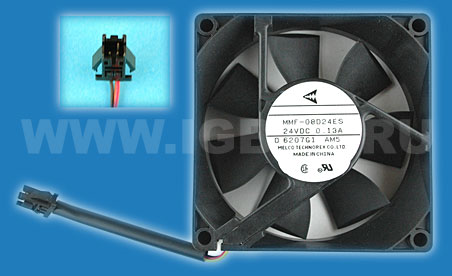 Melco Technorex Fan 3-wire with sensor .13A 24V