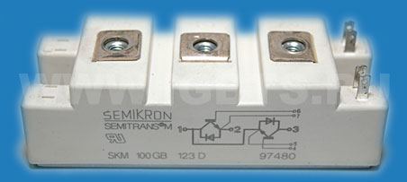 Силовой модуль Semikron SKM100GB123D IGBT 100A 1200V