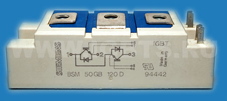 Силовой модуль Eupec IGBT BSM50GB120D 50A 1000V