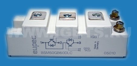 Силовой модуль Eupec IGBT BSM50GB60DLC 50A 600V