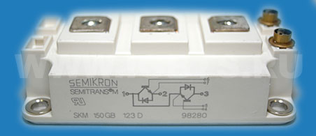 Силовой модуль Semikron SKM150GB123D IGBT 150A 1200V