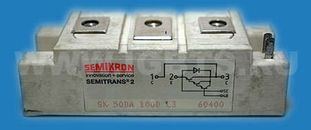 Силовой модуль Semikron SK50DA100DL3 IGBT 50A 1200V